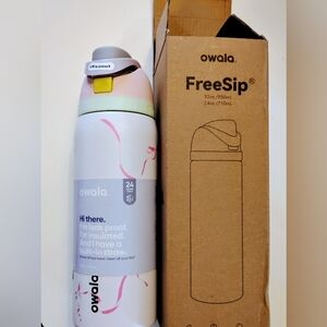 Owala Tied & True Pink Bow,  32oz Water Bottle